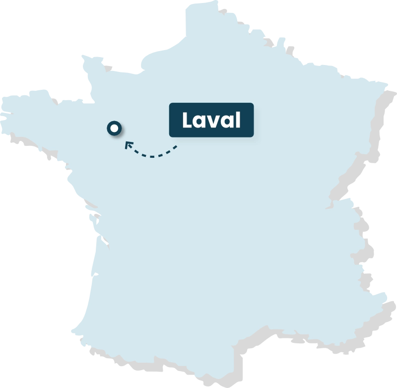 Carte de France, ALL4TEC à Laval